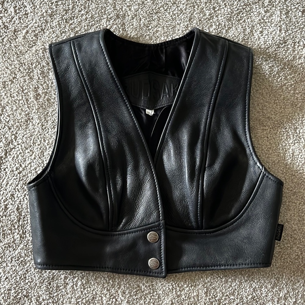 Leather vest